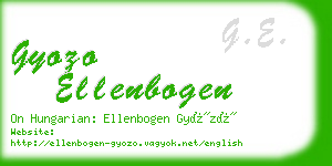gyozo ellenbogen business card